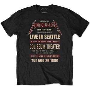 Metallica - Seattle '89 Uni Bl Eco  i gruppen MERCHANDISE / T-shirt / Nyheter / Hårdrock hos Bengans Skivbutik AB (5544899r)