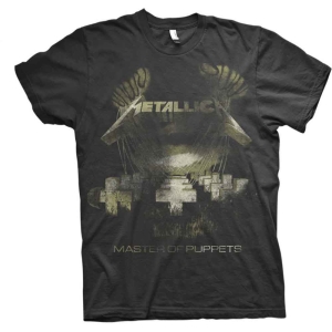 Metallica - Master Of Puppets Distressed Bl T-Shirt i gruppen MERCHANDISE / T-shirt / Hårdrock hos Bengans Skivbutik AB (5544903r)