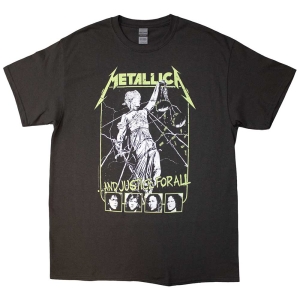 Metallica - Justice Faces Uni Char  i gruppen MERCHANDISE / T-shirt / Nyheter / Hårdrock hos Bengans Skivbutik AB (5544935r)