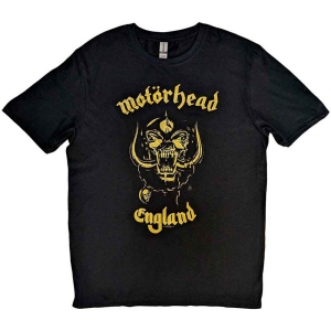 Motorhead - England Classic Gold Uni Bl  i gruppen MERCHANDISE / T-shirt / Hårdrock hos Bengans Skivbutik AB (5544944r)