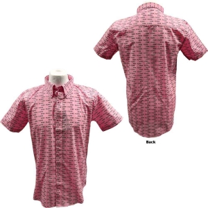 Pink Floyd - Courier Pattern Uni Pink Shirt:  S i gruppen MERCHANDISE / T-shirt / Nyheter / Pop-Rock hos Bengans Skivbutik AB (5545571r)