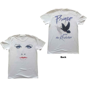 Prince - Faces & Doves Uni Wht  i gruppen MERCHANDISE / T-shirt / Nyheter / Pop-Rock hos Bengans Skivbutik AB (5545864r)
