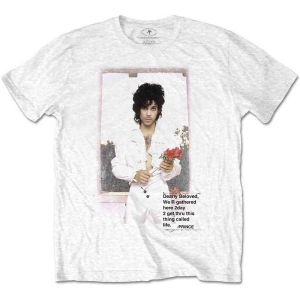 Prince - Beautiful Photo Uni Wht  i gruppen MERCHANDISE / T-shirt / Pop-Rock hos Bengans Skivbutik AB (5545873r)