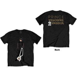 Prince - W2a White Guitar Uni Bl  i gruppen MERCHANDISE / T-shirt / Nyheter / Pop-Rock hos Bengans Skivbutik AB (5545874r)
