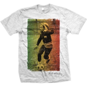 Bob Marley - Rasta Football Slub Uni Grey i gruppen MERCHANDISE / T-shirt / Nyheter / Reggae hos Bengans Skivbutik AB (5546018)