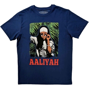 Aaliyah - Aaliyah Foliage Uni Denim  i gruppen MERCHANDISE / T-shirt / Nyheter / Hip Hop-Rap hos Bengans Skivbutik AB (5546025r)