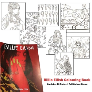 Billie Eilish - Colouring Book i gruppen MERCHANDISE / Merch / Pop-Rock hos Bengans Skivbutik AB (5546216)