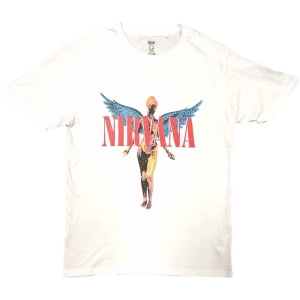 Nirvana - Angelic Uni Wht  i gruppen MERCHANDISE / T-shirt / Nyheter / Pop-Rock hos Bengans Skivbutik AB (5546458r)