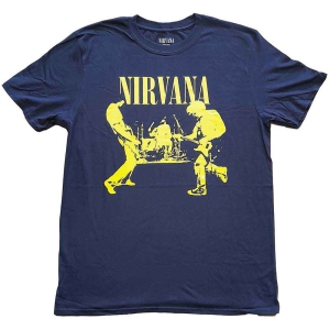 Nirvana - Stage Uni Navy  i gruppen MERCHANDISE / T-shirt / Nyheter / Pop-Rock hos Bengans Skivbutik AB (5546468r)