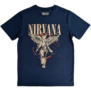 Nirvana - In Utero Uni Blue  i gruppen MERCHANDISE / T-shirt / Nyheter / Pop-Rock hos Bengans Skivbutik AB (5546495r)