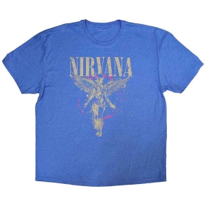 Nirvana - In Utero Uni Lht Blue  i gruppen MERCHANDISE / T-shirt / Nyheter / Pop-Rock hos Bengans Skivbutik AB (5546496r)