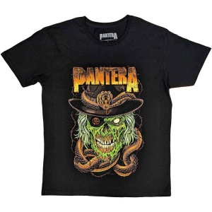 Pantera - Snake & Skull Uni Bl  i gruppen MERCHANDISE / T-shirt / Nyheter / Hårdrock hos Bengans Skivbutik AB (5546650r)