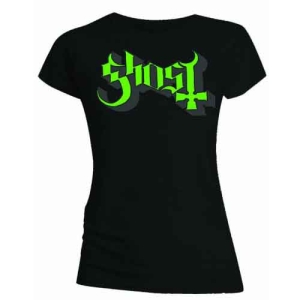 Ghost - Green/Grey Keyline Logo Skinny Lady Bl   (L) i gruppen MERCHANDISE / T-shirt / Hårdrock hos Bengans Skivbutik AB (5546657)