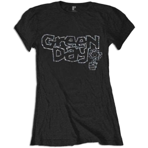 Green Day - Flowerpot Diamante Lady Bl  i gruppen MERCHANDISE / T-shirt / Nyheter / Punk hos Bengans Skivbutik AB (5547150r)