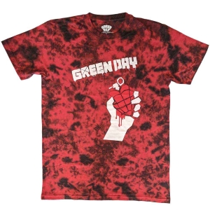 Green Day - American Idiot Uni Red Dip-Dye  i gruppen MERCHANDISE / T-shirt / Nyheter / Punk hos Bengans Skivbutik AB (5547169r)