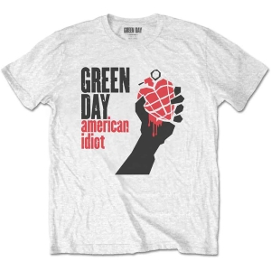 Green Day - American Idiot Uni Wht i gruppen MERCHANDISE / T-shirt / Nyheter / Punk hos Bengans Skivbutik AB (5547185r)