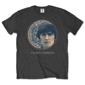 George Harrison - Circular Portrait Uni Char  i gruppen MERCHANDISE / T-shirt / Nyheter / Pop-Rock hos Bengans Skivbutik AB (5547201r)