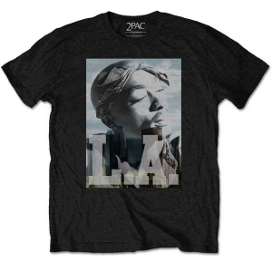 Tupac - La Skyline Boys T-Shirt Bl i gruppen MERCHANDISE / Merch / Nyheter / Hip Hop-Rap hos Bengans Skivbutik AB (5548592r)