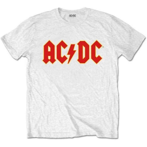 Ac/Dc - Packaged Logo Boys T-Shirt Wht i gruppen MERCHANDISE / Merch / Hårdrock hos Bengans Skivbutik AB (5548608r)