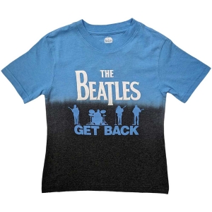 The Beatles - Get Back Boys T-Shirt Blue Dip-Dye i gruppen MERCHANDISE / Merch / Nyheter / Pop-Rock hos Bengans Skivbutik AB (5548632r)