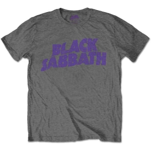 Black Sabbath - Wavy Logo Boys T-Shirt Char i gruppen MERCHANDISE / Merch / Nyheter / Hårdrock hos Bengans Skivbutik AB (5548668r)