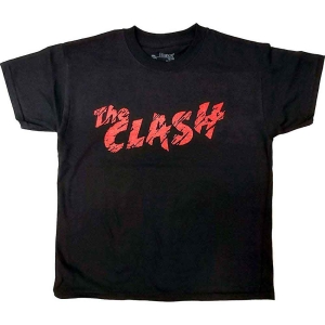 The Clash - Logo Boys T-Shirt Bl i gruppen MERCHANDISE / Merch / Nyheter / Punk hos Bengans Skivbutik AB (5548675r)