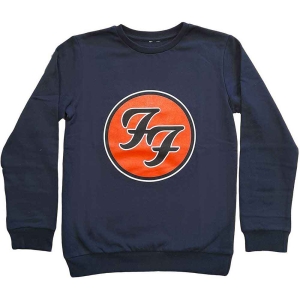 Foo Fighters - Ff Logo Boys Blue Sweatshirt i gruppen MERCHANDISE / Merch / Nyheter / Pop-Rock hos Bengans Skivbutik AB (5548686r)