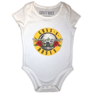 Guns N Roses - Classic Logo Toddler Wht Babygrow i gruppen MERCHANDISE / Merch / Hårdrock hos Bengans Skivbutik AB (5548701r)