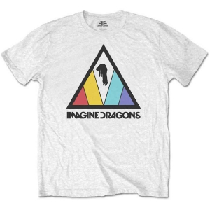 Imagine Dragons - Triangle Logo Boys T-Shirt Wht i gruppen MERCHANDISE / Merch / Nyheter / Pop-Rock hos Bengans Skivbutik AB (5548724r)
