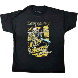 Iron Maiden - Piece Of Mind Boys T-Shirt Bl i gruppen MERCHANDISE / Merch / Hårdrock hos Bengans Skivbutik AB (5548729r)