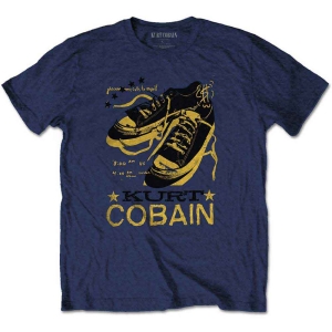 Kurt Cobain - Laces Boys T-Shirt Navy i gruppen MERCHANDISE / Merch / Nyheter / Pop-Rock hos Bengans Skivbutik AB (5548743r)