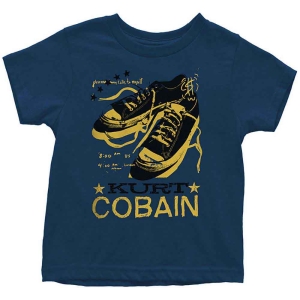 Kurt Cobain - Laces Toddler T-Shirt Navy i gruppen MERCHANDISE / Merch / Nyheter / Pop-Rock hos Bengans Skivbutik AB (5548744r)