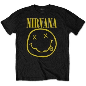 Nirvana - Happy Face Boys T-Shirt Bl i gruppen MERCHANDISE / Merch / Nyheter / Pop-Rock hos Bengans Skivbutik AB (5548771r)