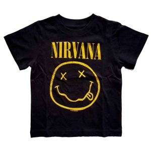Nirvana - Happy Face Toddler T-Shirt Bl i gruppen MERCHANDISE / Merch / Nyheter / Pop-Rock hos Bengans Skivbutik AB (5548775r)