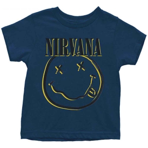 Nirvana - Happy Face Toddler T-Shirt Navy i gruppen MERCHANDISE / Merch / Nyheter / Pop-Rock hos Bengans Skivbutik AB (5548777r)