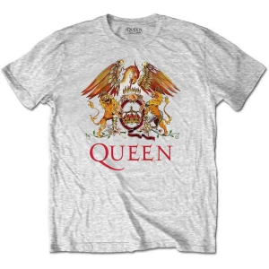 Queen - Classic Crest Boys T-Shirt Heather i gruppen MERCHANDISE / Merch / Nyheter / Pop-Rock hos Bengans Skivbutik AB (5548803r)