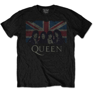 Queen - Vtge Union Jack Boys T-Shirt Bl i gruppen MERCHANDISE / Merch / Nyheter / Pop-Rock hos Bengans Skivbutik AB (5548807r)