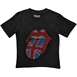 Rolling Stones - British Tongue Emb Boys T-Shirt Bl i gruppen MERCHANDISE / Merch / Nyheter / Pop-Rock hos Bengans Skivbutik AB (5548826r)