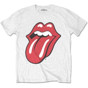 Rolling Stones - Classic Tongue Boys T-Shirt Wht i gruppen MERCHANDISE / Merch / Nyheter / Pop-Rock hos Bengans Skivbutik AB (5548827r)