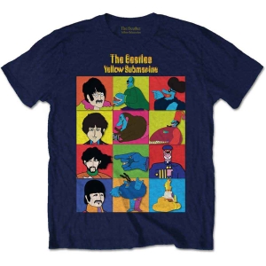 The Beatles - Yellowsub  Characters Boys T-Shirt Navy i gruppen MERCHANDISE / Merch / Nyheter / Pop-Rock hos Bengans Skivbutik AB (5548871r)