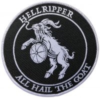 Hellripper - Patch All Hail The Goat (9 Cm) i gruppen MERCHANDISE / Tygmärke / Hårdrock hos Bengans Skivbutik AB (5549658)