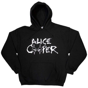 Alice Cooper - Eyes Logo Uni Bl Hoodie i gruppen MERCHANDISE / Hoodies / Hårdrock hos Bengans Skivbutik AB (5551284r)