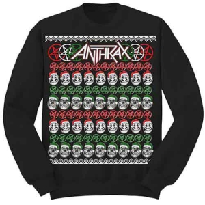 Anthrax - Skulls Christmas Uni Bl Sweatshirt i gruppen MERCHANDISE / Sweatshirt / Hårdrock hos Bengans Skivbutik AB (5551297r)