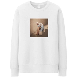 Ariana Grande - Staircase Uni Wht Sweatshirt i gruppen MERCHANDISE / Sweatshirt / Pop-Rock hos Bengans Skivbutik AB (5551299r)