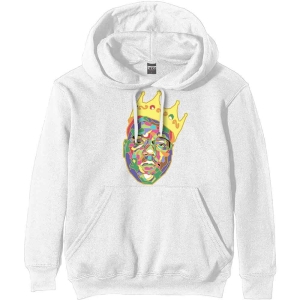 Biggie Smalls - Biggie Crown Uni Wht Hoodie i gruppen ÖVRIGT / Övrigt / aub hos Bengans Skivbutik AB (5552074r)