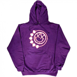 Blink-182 - Six Arrow Smile Uni Pink Hoodie  i gruppen ÖVRIGT / Övrigt / aub hos Bengans Skivbutik AB (5552082r)