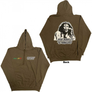 Bob Marley - One Love Wailers Mic Green Hoodie i gruppen ÖVRIGT / Övrigt / aub hos Bengans Skivbutik AB (5552093r)