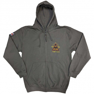 Def Leppard - Logo Tour 2019 Char Zip Hoodie  i gruppen ÖVRIGT / Övrigt / aub hos Bengans Skivbutik AB (5552149r)