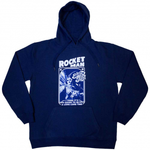 Elton John - Rocketman - Feather Suit Blue Hoodie  i gruppen ÖVRIGT / Övrigt / aub hos Bengans Skivbutik AB (5552171r)