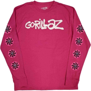 Gorillaz - Repeat Pazuzu Spiral Pink L/S (L) i gruppen ÖVRIGT / Övrigt / aub hos Bengans Skivbutik AB (5552233)